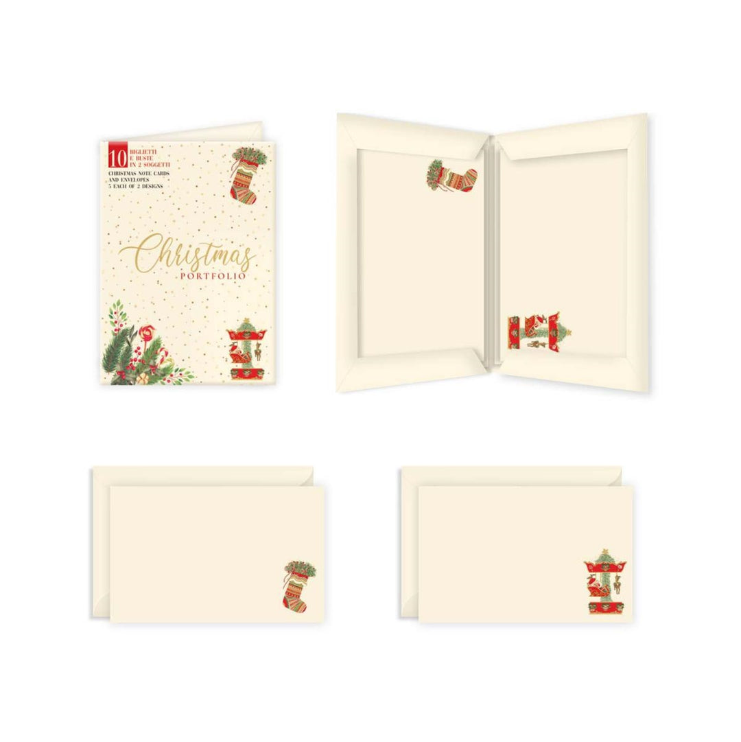 San Lorenzo Stocking &amp; Carousel Card - Portfolio (10ct.)
