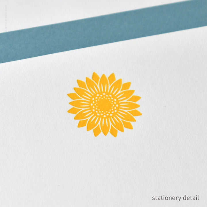 Stationery Set with Sunflower