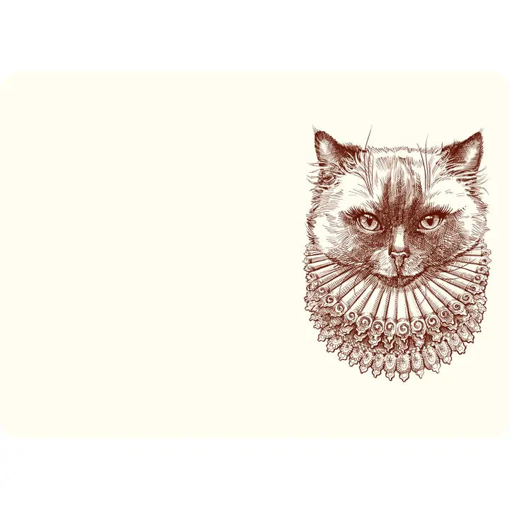 Alexa Pulitzer Madame Kitty Note Card with Plain Envelope
