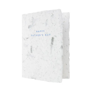 Father's Day Fern Greeting Handmade Paper Letterpress Card - Single