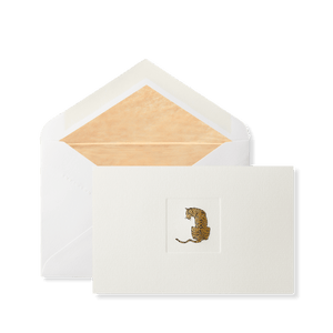 Tiger Icon Flat Card and Envelopes 6.25" x 4" (10ct.) | Smythson Of Bond Street