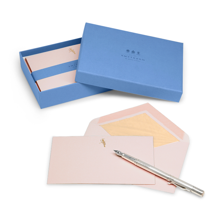 Smythson Bird Motif Correspondence Cards envelope