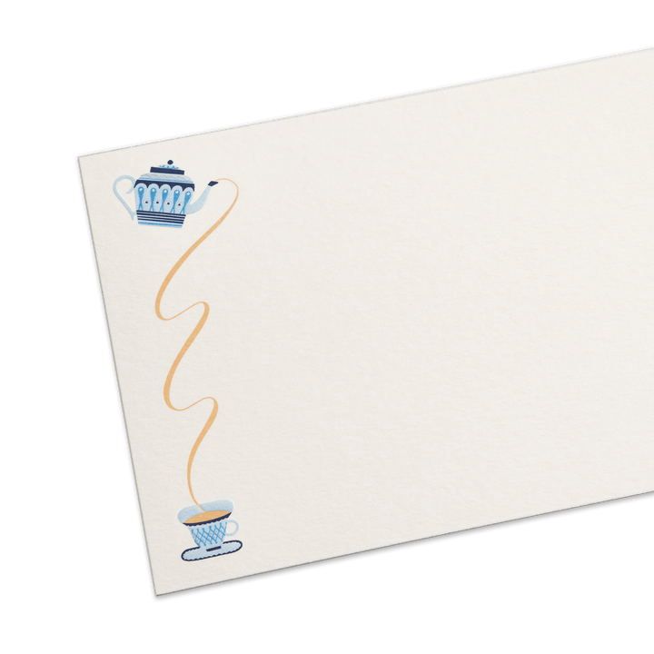 Smythson Teapot Motif Correspondence Cards detail