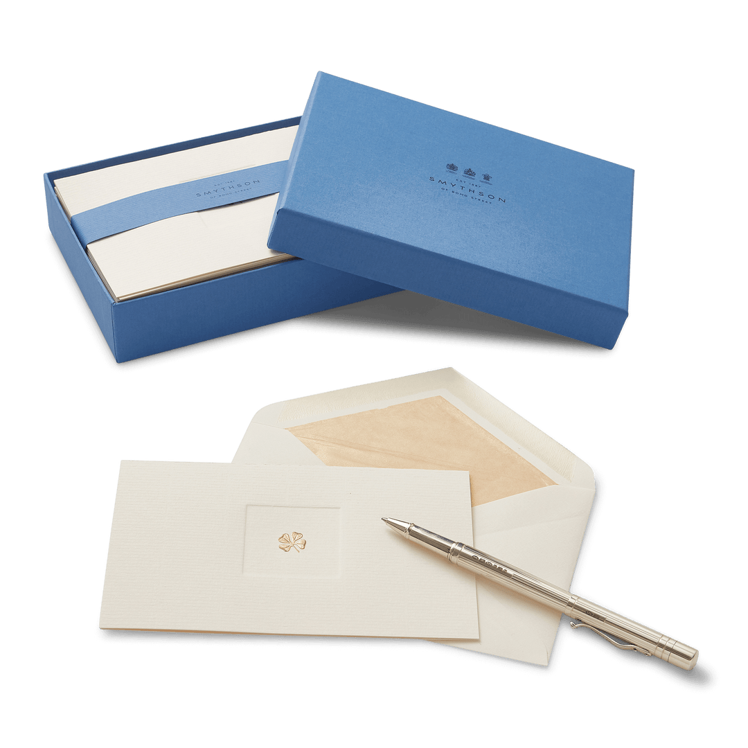 Smythson Clover Icon Notelets envelope