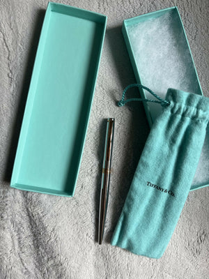 Tiffany Sillver Ballpoint with Gold Accents