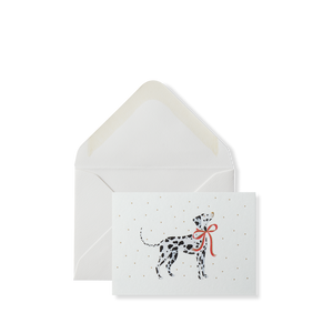 Smythson Of Bond Street Dalmatian Christmas Gift Card and Envelops Set 3.7" x 2.6" (10ct.)