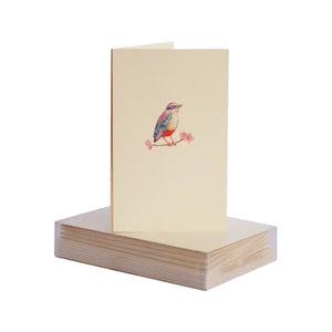 Paula Skene Bird On Cherry Blossom Mini Note Cards & Envelopes
