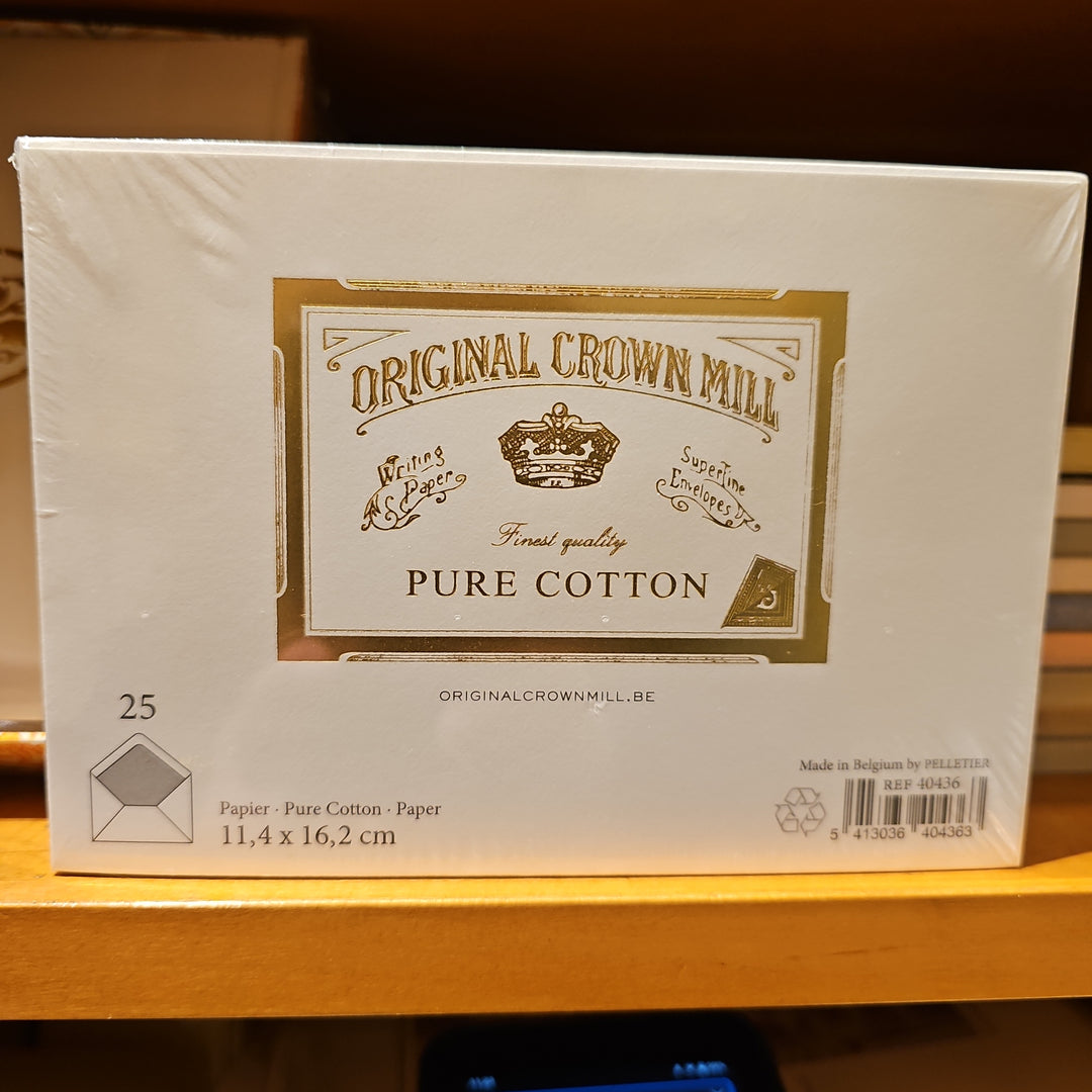 Pure Cotton A5 Envelopes (25ct) | Original Crown Mill