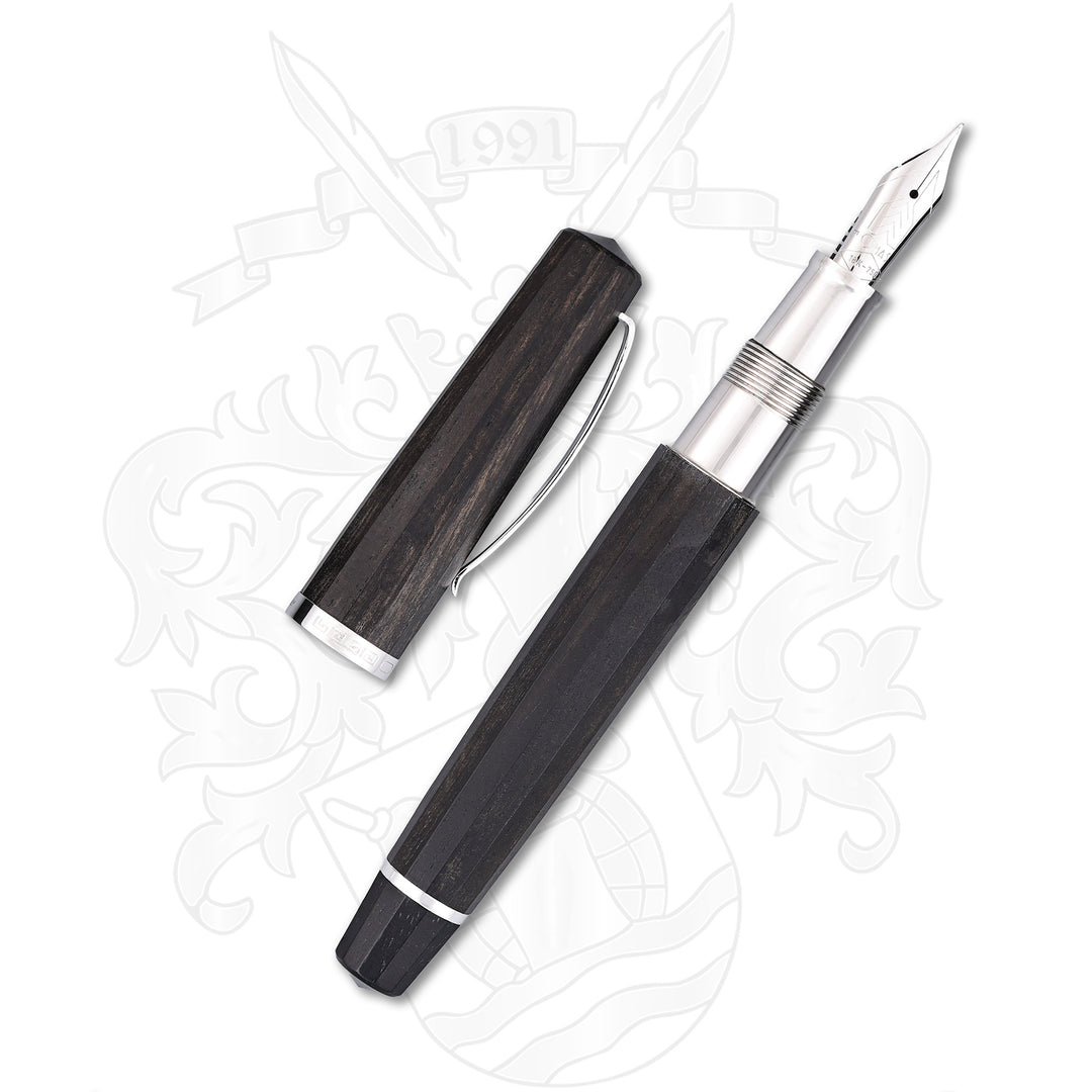 OMAS Arte Italiana Art Deco Wood Fountain Pen