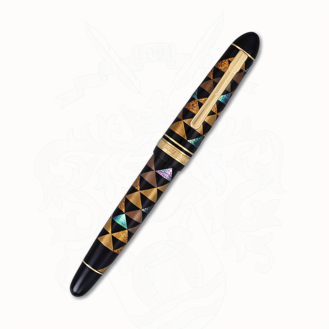 Platinum President Urokomon Raden Urushi Fountain Pen