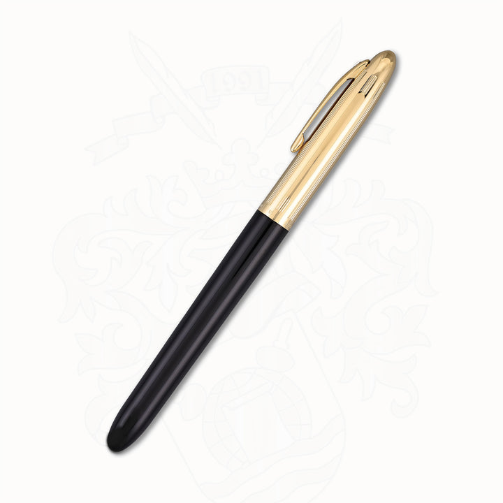 Sheaffer Crest 593 Fountain Pen Black &amp; Gold – 18K Triumph Fine Nib
