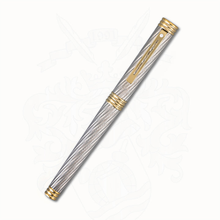 Sheaffer Targa FRED Force 10 Fountain Pen – Palladium &amp; Gold