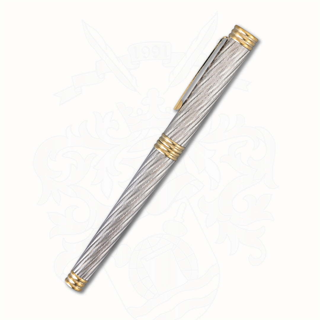 Sheaffer Targa FRED Force 10 Fountain Pen – Palladium &amp; Gold