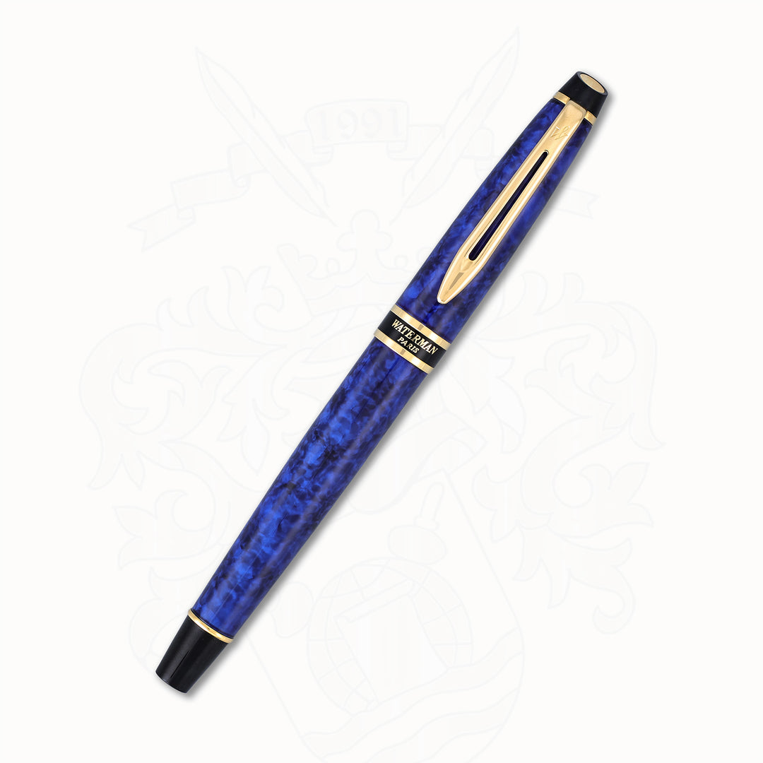 Waterman Expert II Fountain Pen - Blue Marble Lacquer