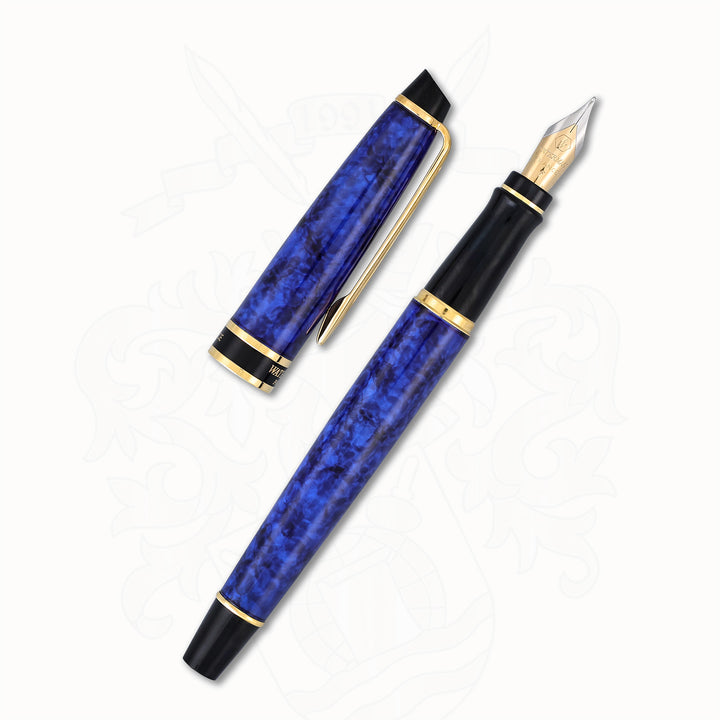 Waterman Expert II Fountain Pen - Blue Marble Lacquer