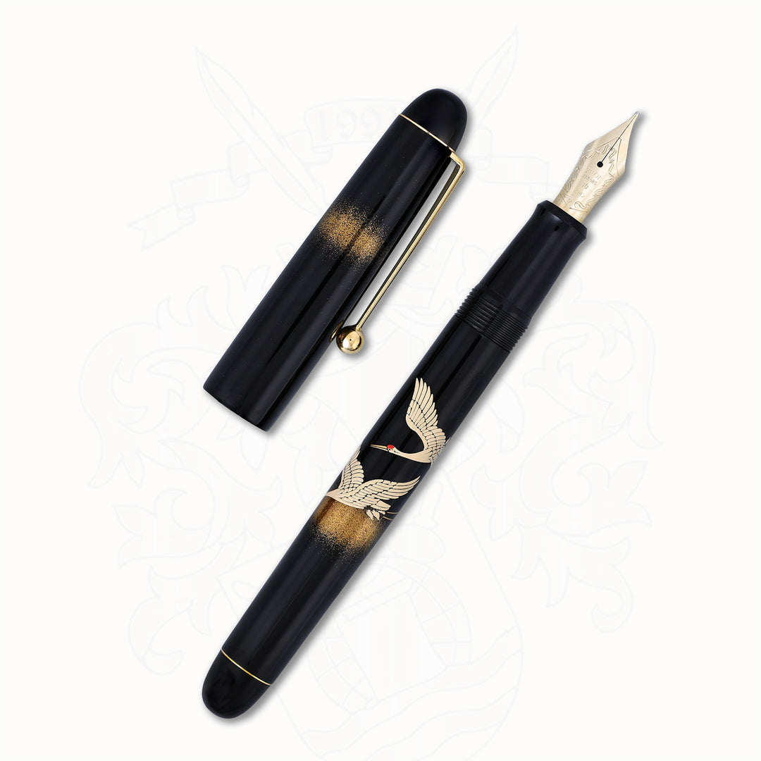 Pilot Togidashi Hira Maki-E Double Crane Fountain Pen