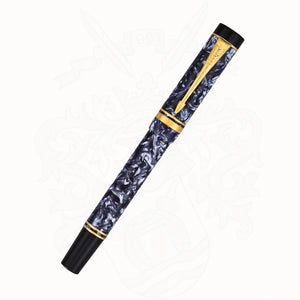 Parker Duofold MK I Blue Marble Fountain Pen