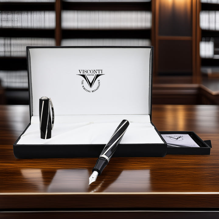 Visconti Divina Elegance Black Oversized Fountain Pen