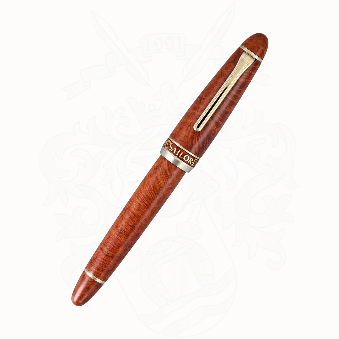 Sailor 1911 Profit 80th Anniversary Briarwood 21K Gold Fountain Pen
