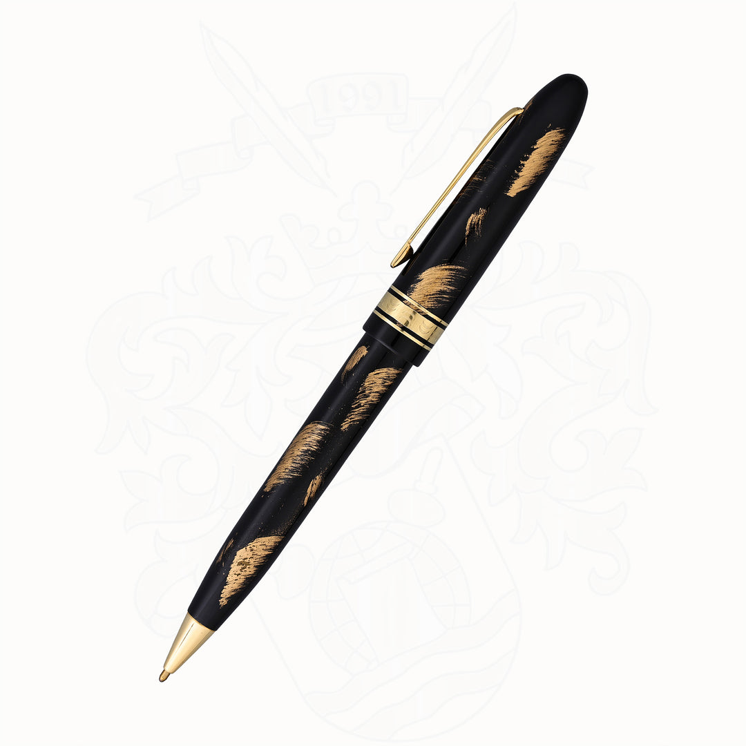 OMAS Ogiva Black and Gold Maki-e Ballpoint