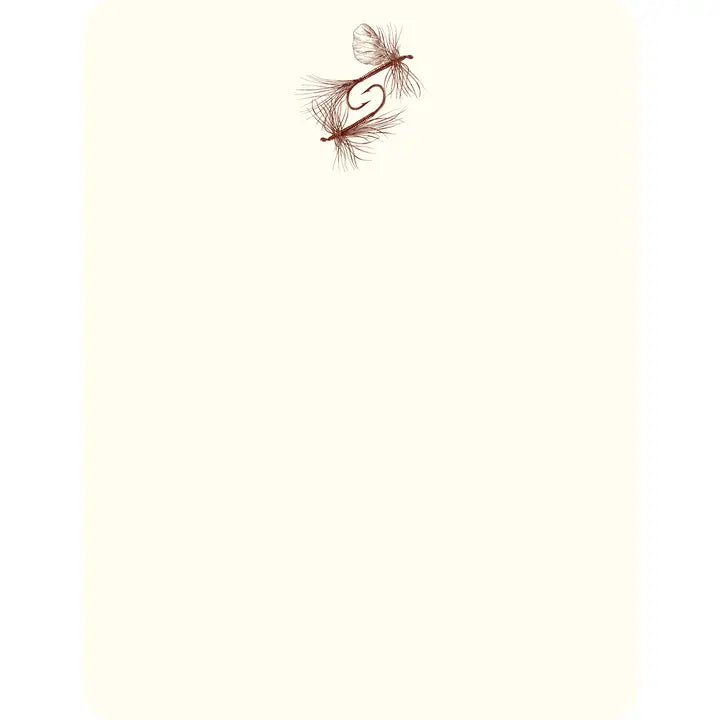Alexa Pulitzer Fly Fishing Lures Note Card with Plain Envelope