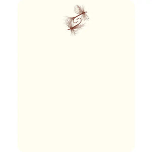 Alexa Pulitzer Fly Fishing Lures Note Card with Plain Envelope