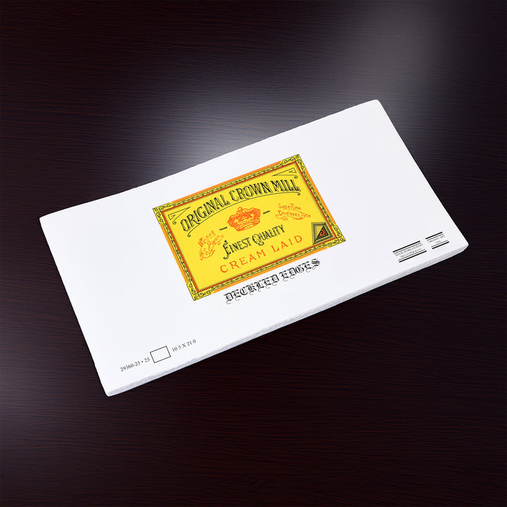 Classic Deckled Edge Flat Note Card (25ct) | Original Crown Mill