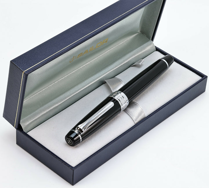 Sailor Professional Gear KOP Black &amp; Silver Trim 21k Fountain Pen