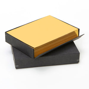 W co. Notecard and Envelope with Gold Edges (5” x 7”)