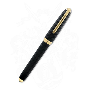 Cartier Vertical Godron - Fountain Pen With Gold trim