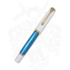 Pelikan M600 Turquoise And White