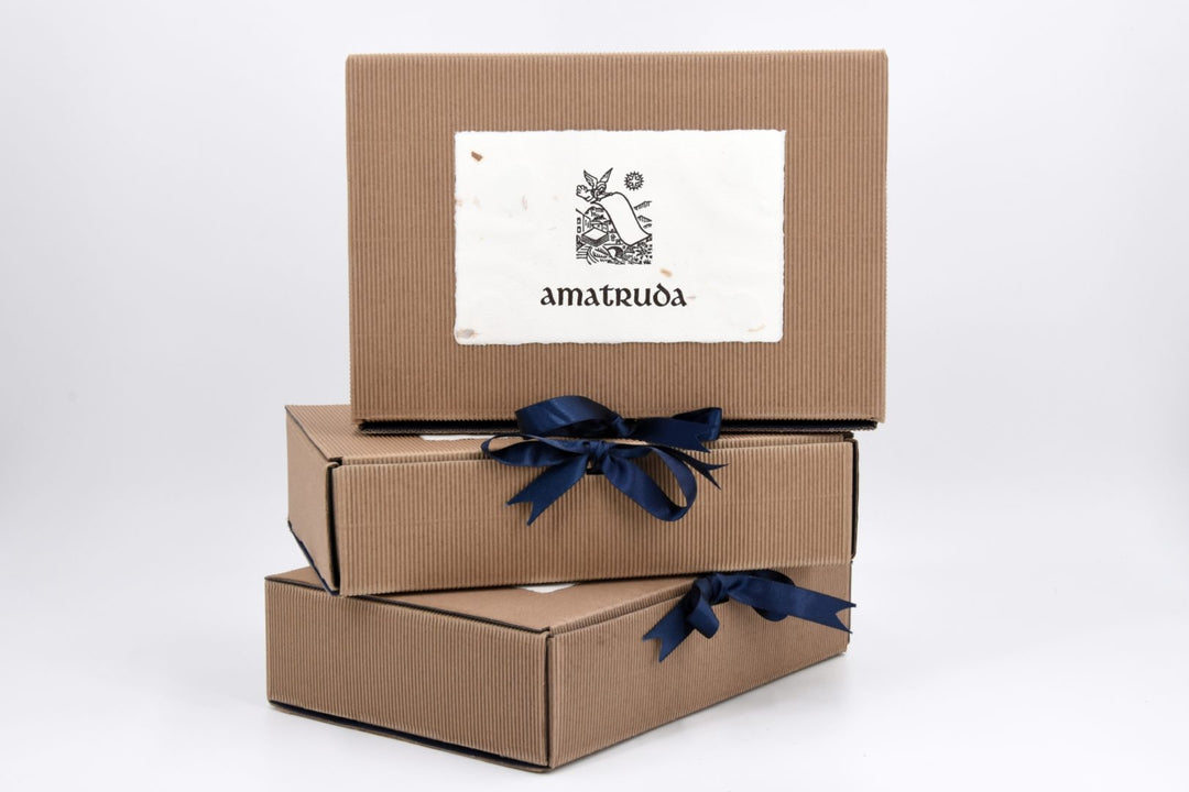 Amalfi Paper Velvet De-Luxe Box Mixed Stationery Sets | AMATRUDA ITALY