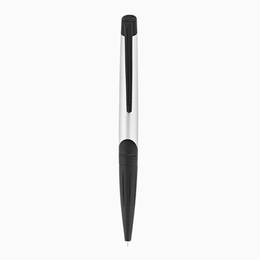 S.T. Dupont Défi Millenium Ballpoint Pen - Brushed Chrome &amp; Matte Black