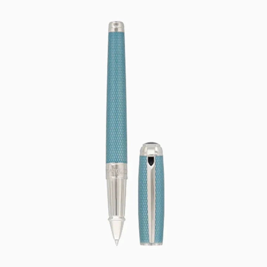 S.T. Dupont Diamond Guilloche Rollerball - Aquamarine