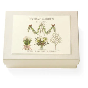 Karen Adams - Flourish Notecard Box 5.5" x 4.25" (8ct. Folded Cards & Envelopes)