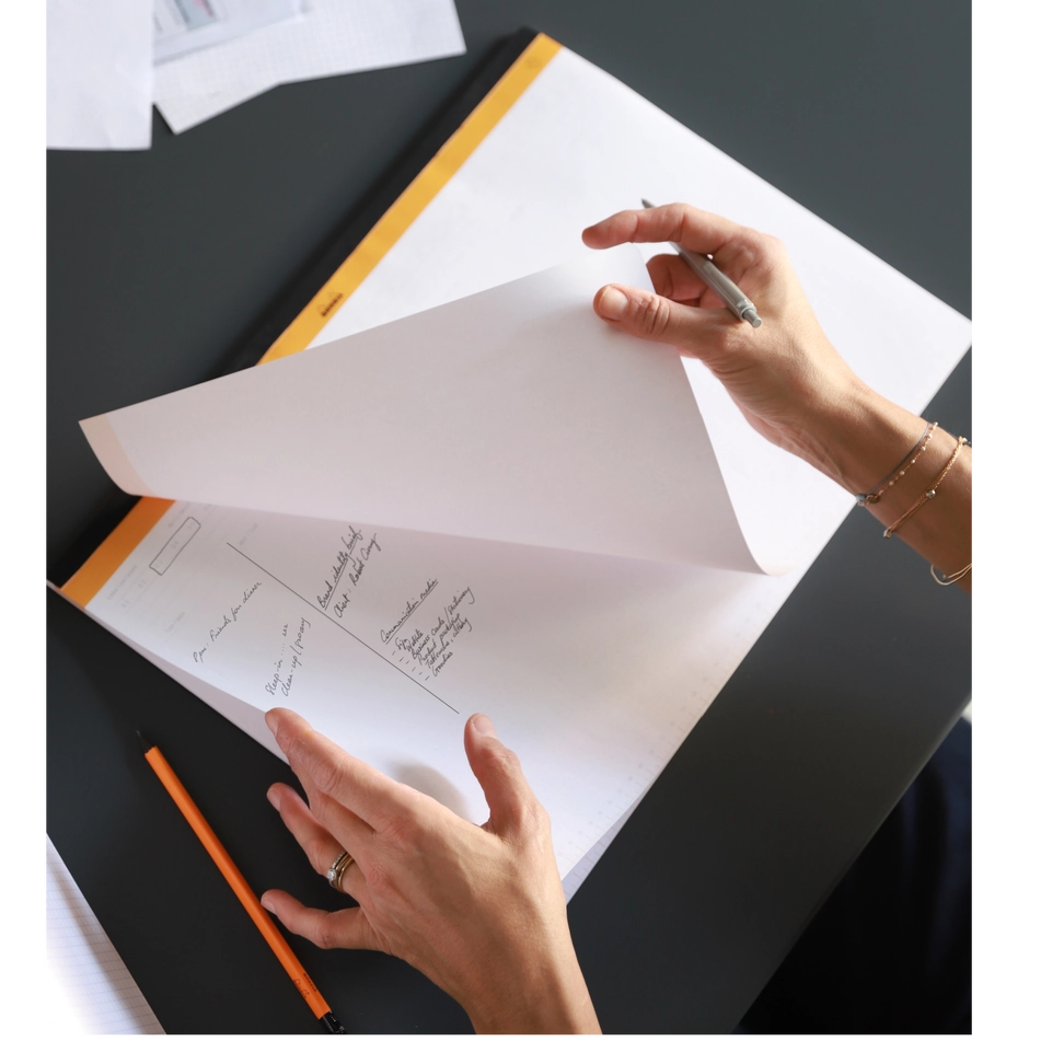 Rhodia Undated Weekly Desk Pad - 11 3/8" x 8 3/4"