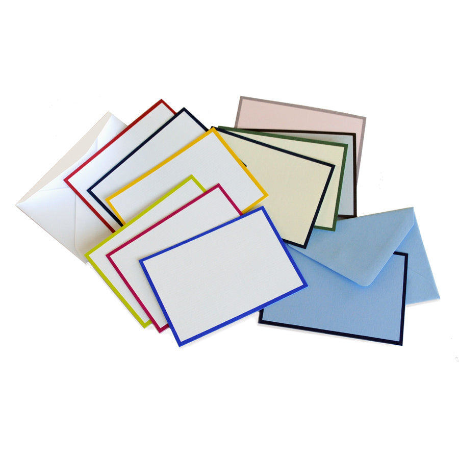 Bi-Color Small Note Cards Box (25ct) | Original Crown Mill