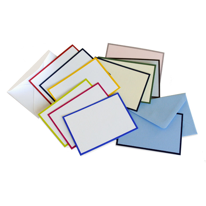 Bi-Color Small Note Cards Box (25ct) | Original Crown Mill