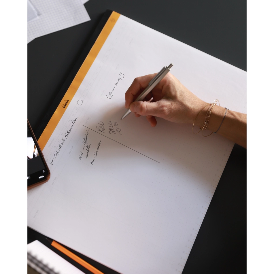 Rhodia Undated Weekly Desk Pad - 11 3/8" x 8 3/4"