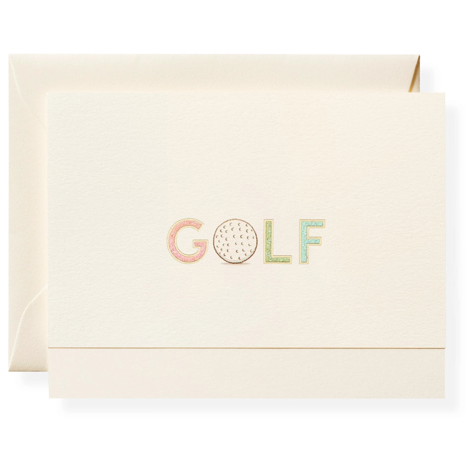 Karen Adams - Golf Notecard Box 5.5" x 4.25" (8ct. Folded Cards &amp; Envelopes)