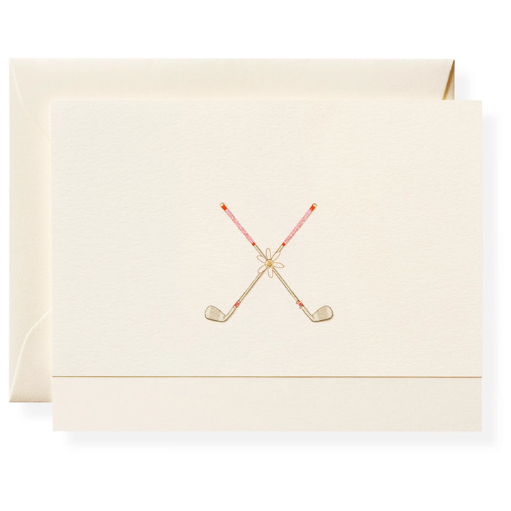 Karen Adams - Golf Notecard Box 5.5" x 4.25" (8ct. Folded Cards &amp; Envelopes)