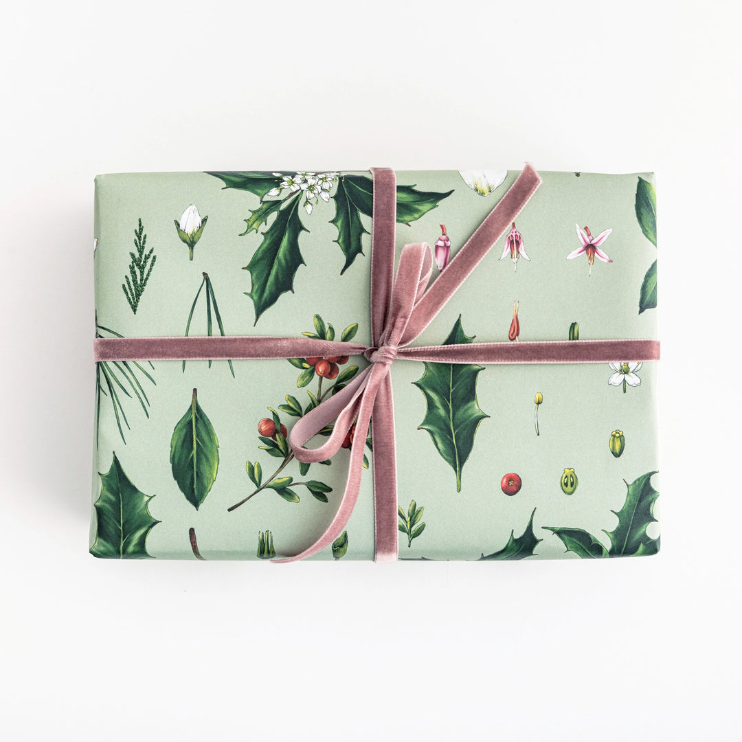 Catherine Lewis Berry Mix - Green Gift Wrapping Paper (2 Sheets)