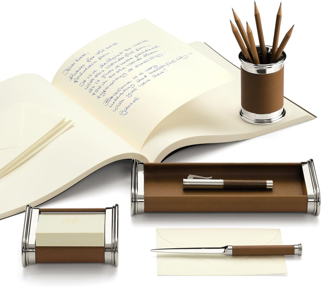 Graf von Faber-Castell Pen Tray Brown Leather