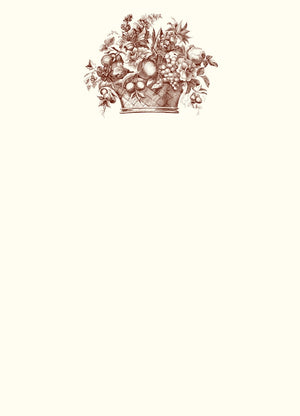 Alexa Pulitzer Floral Basket Note Card with Plain Envelope