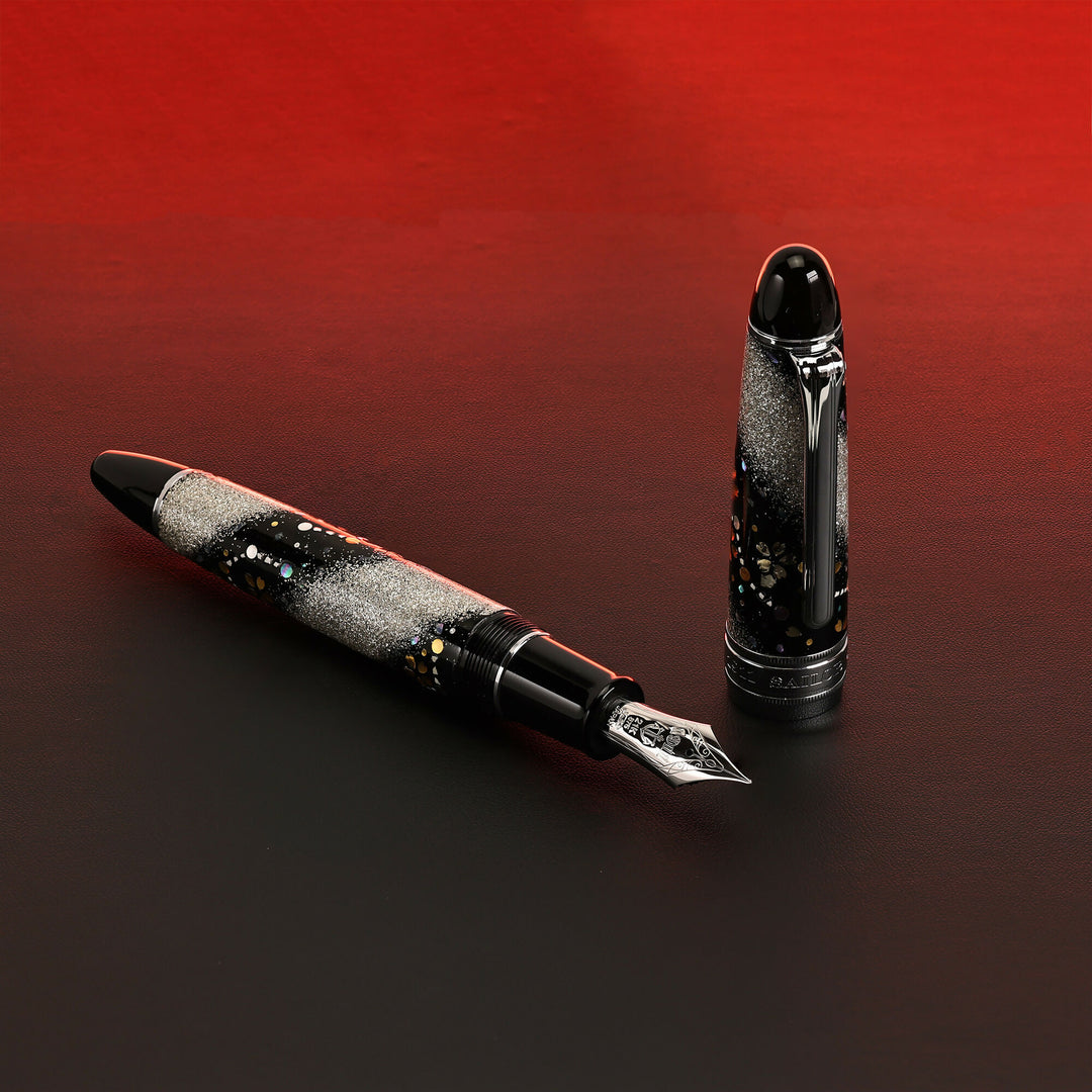 Sailor King of Pen - SILVER COSMOS Maki-e Fountain Pen