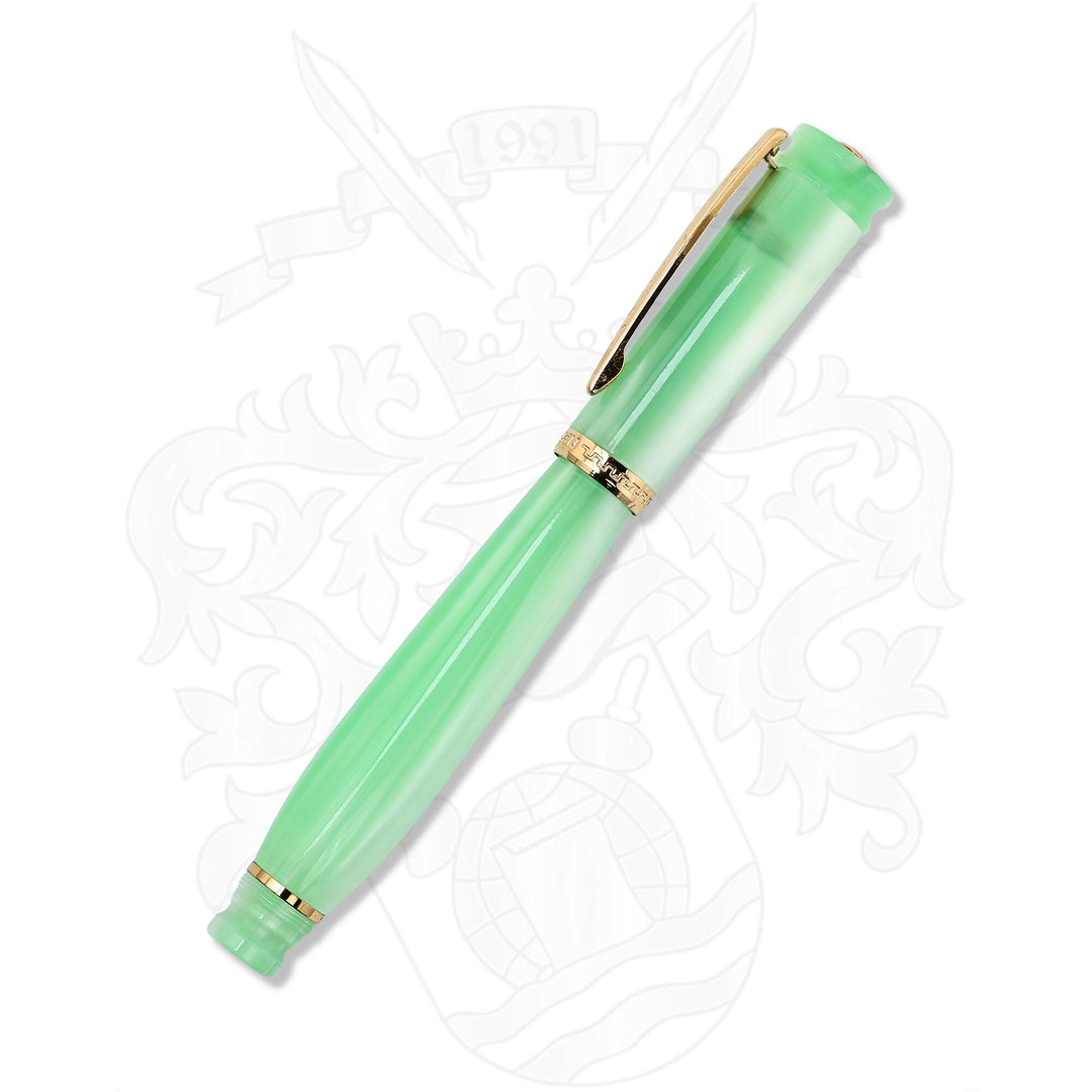 Loiminchay Mini Qian Long Jade Green Fountain Pen