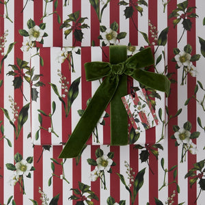 Catherine Lewis Carnivalesque - Red Stripe Gift Wrapping Paper (2 Sheets)