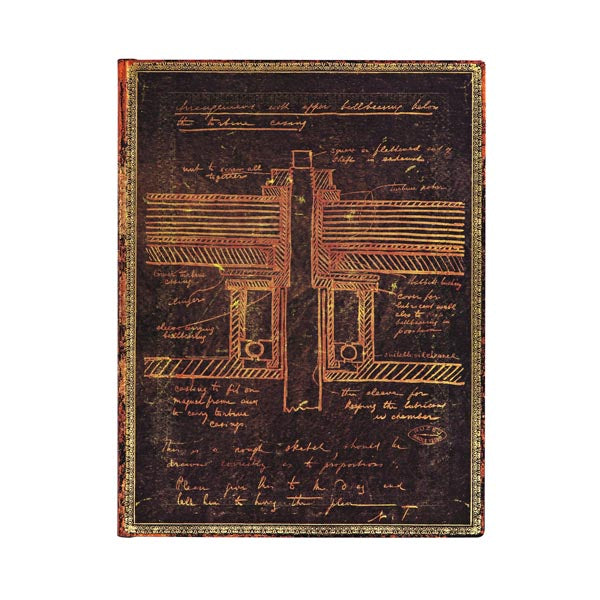 Paperblanks Tesla, Sketch of a Turbine Journal