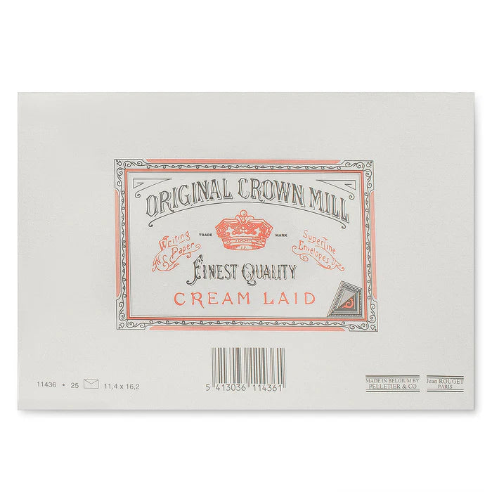 Classic Laid Envelopes for A5 Pad (25ct) | Original Crown Mill