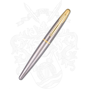 Dunhill AD2000 Brushed Silver & Gold Fountain Pen